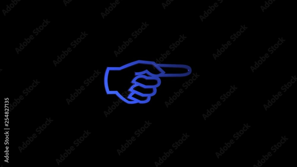 Rotating pointing finger icon with alpha channel Rotating pointing finger icon with alpha channel