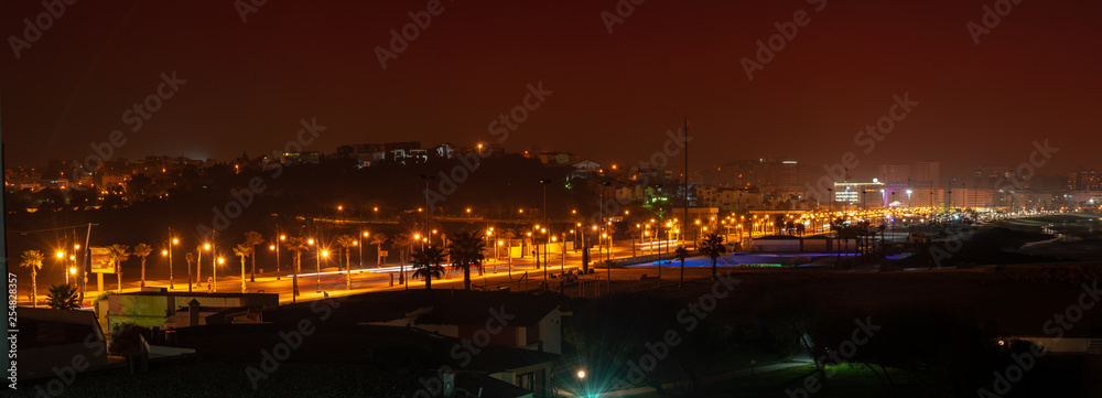 Panoramic photo of the city of Tanger. Morocco