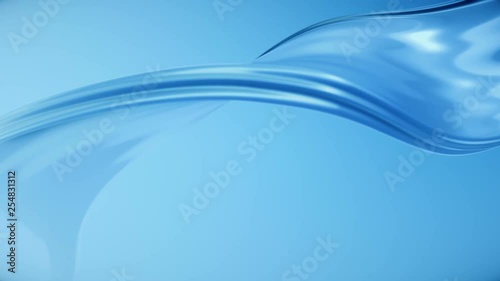 Beautiful water surface. Abstract background with animation waving of waterline. Animation of seamless loop.