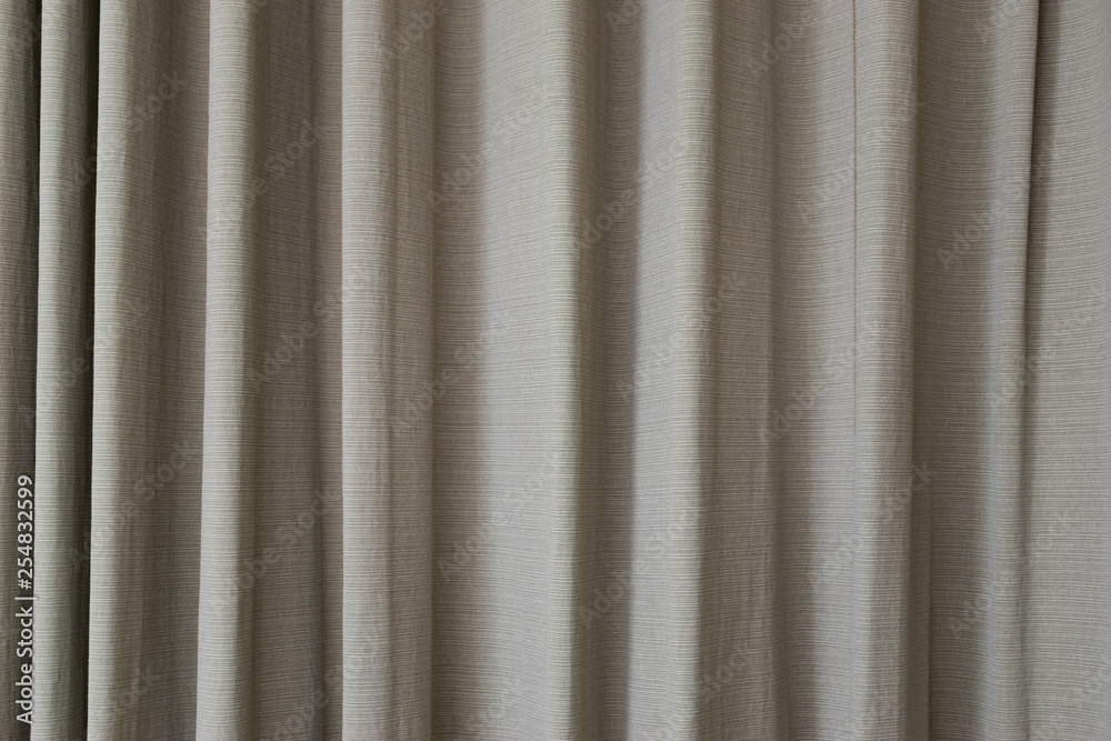 Obraz premium interior curtain hanging on window