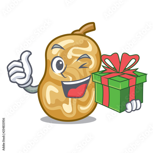 With gift raisins in the a character box