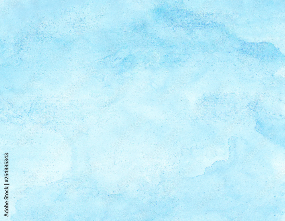 Paper textured creative aquarelle paint light sky blue color hand drawn frame illustration. Grungy ink canvas for vintage text design, card, template. Wet effect turquoise shades watercolor background Paper textured creative aquarelle paint light sky blue color hand drawn frame illustration. Grungy ink canvas for vintage text design, card, template. Wet effect turquoise shades watercolor background