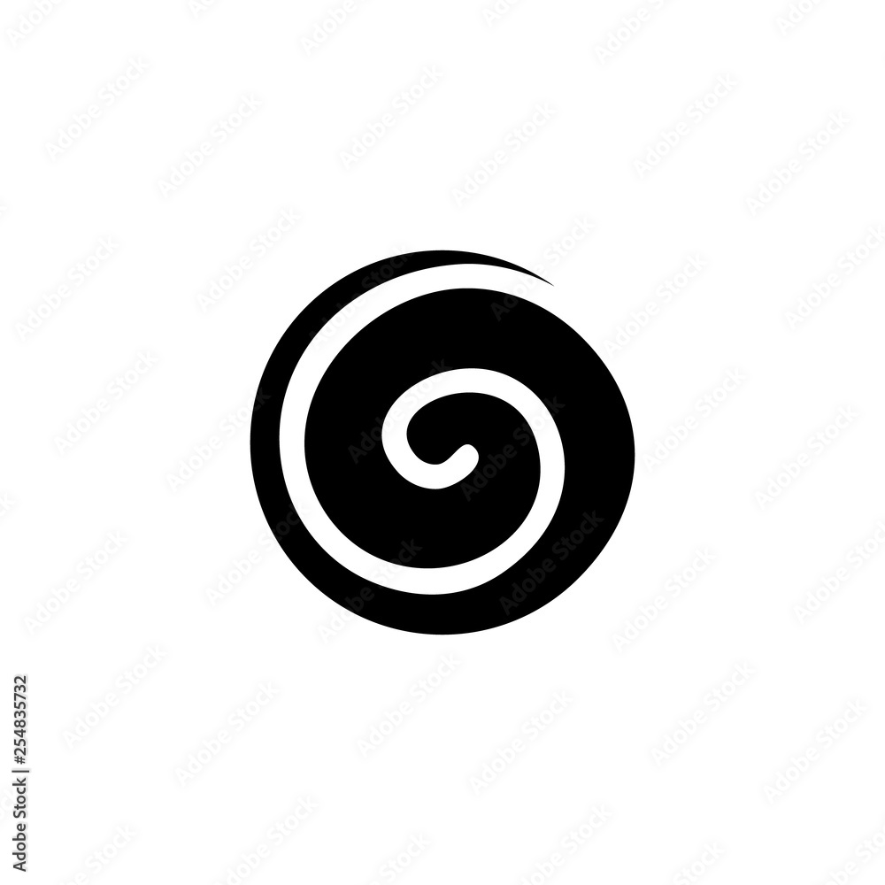 circle abstract spiral shape logo vector circle abstract spiral shape logo vector