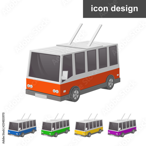 Trolleybus trip tour web icon