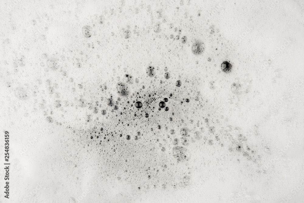 Foam bubble from soap or shampoo washing on top view texture background Foam bubble from soap or shampoo washing on top view texture background