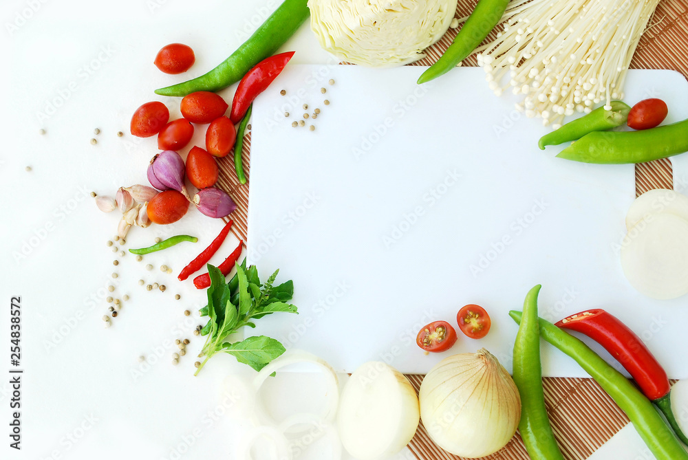 Background is vegetable.Thai food ingredients Background is vegetable.Thai food ingredients