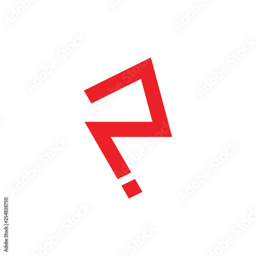 abstract letter p simple line logo vector Free Download abstract letter p simple line logo vector - GFXLoad