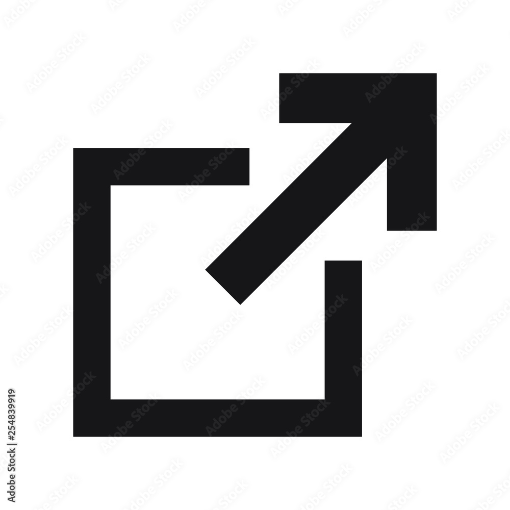 External link icon, open page icon External link icon, open page icon