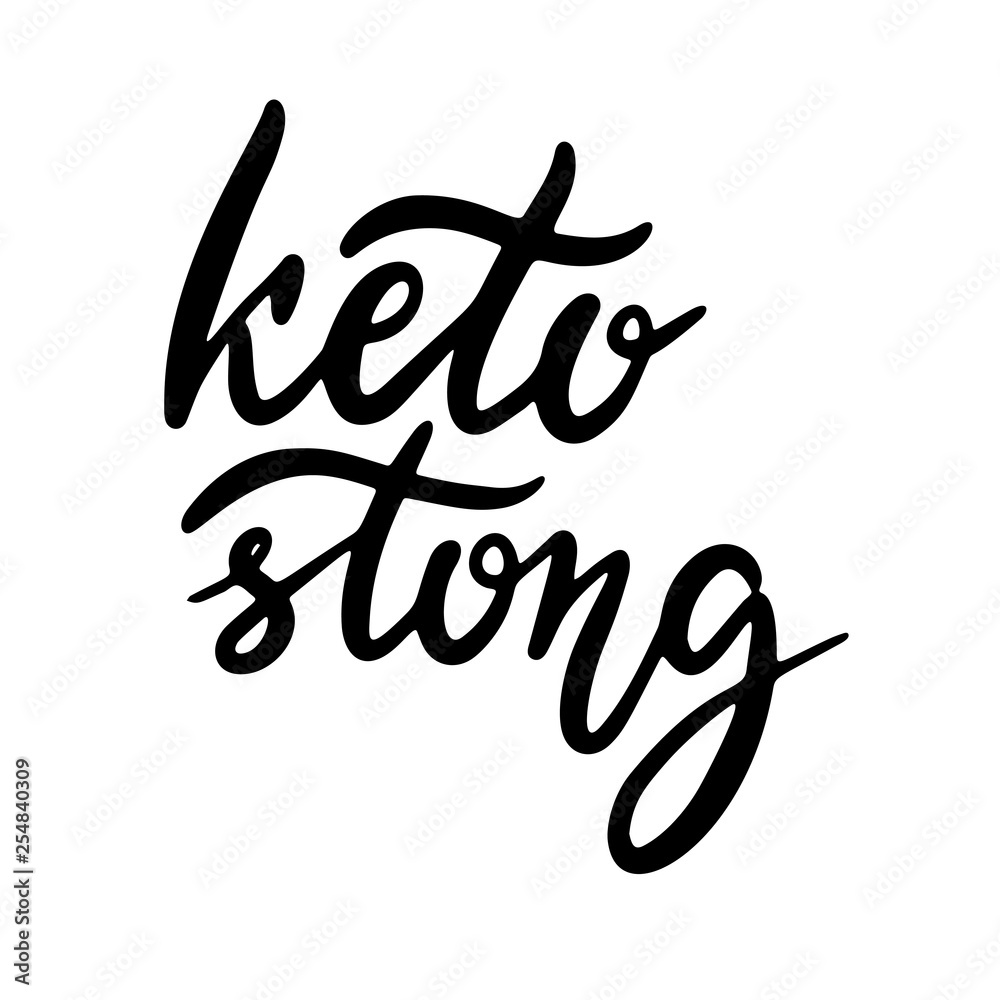 Fototapeta premium Keto lettering inscription phrase
