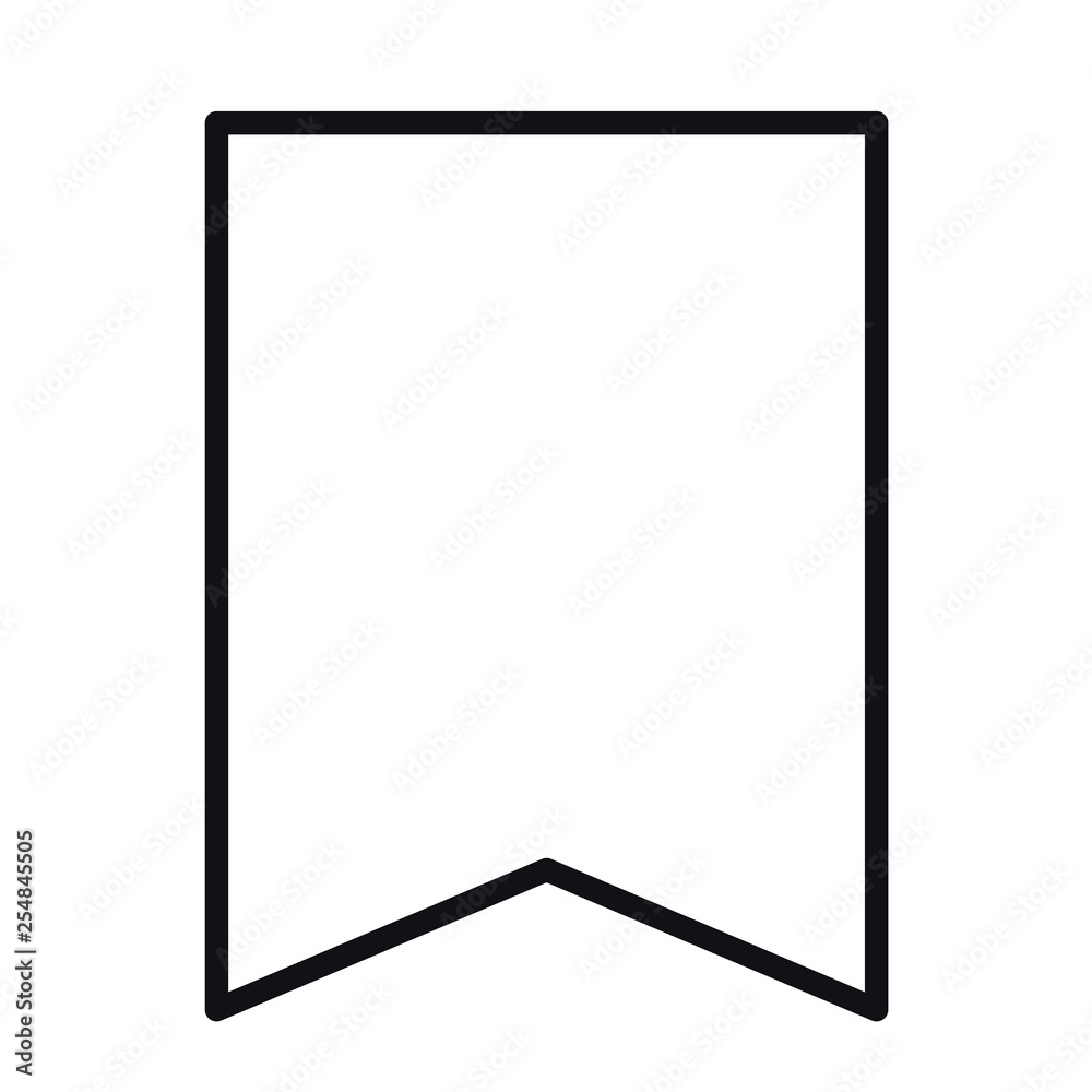 Flag, birthday icon. Line art. White background. Social media icon. Business concept. Sign, symbol, web element. Tattoo template. Website pictogram.