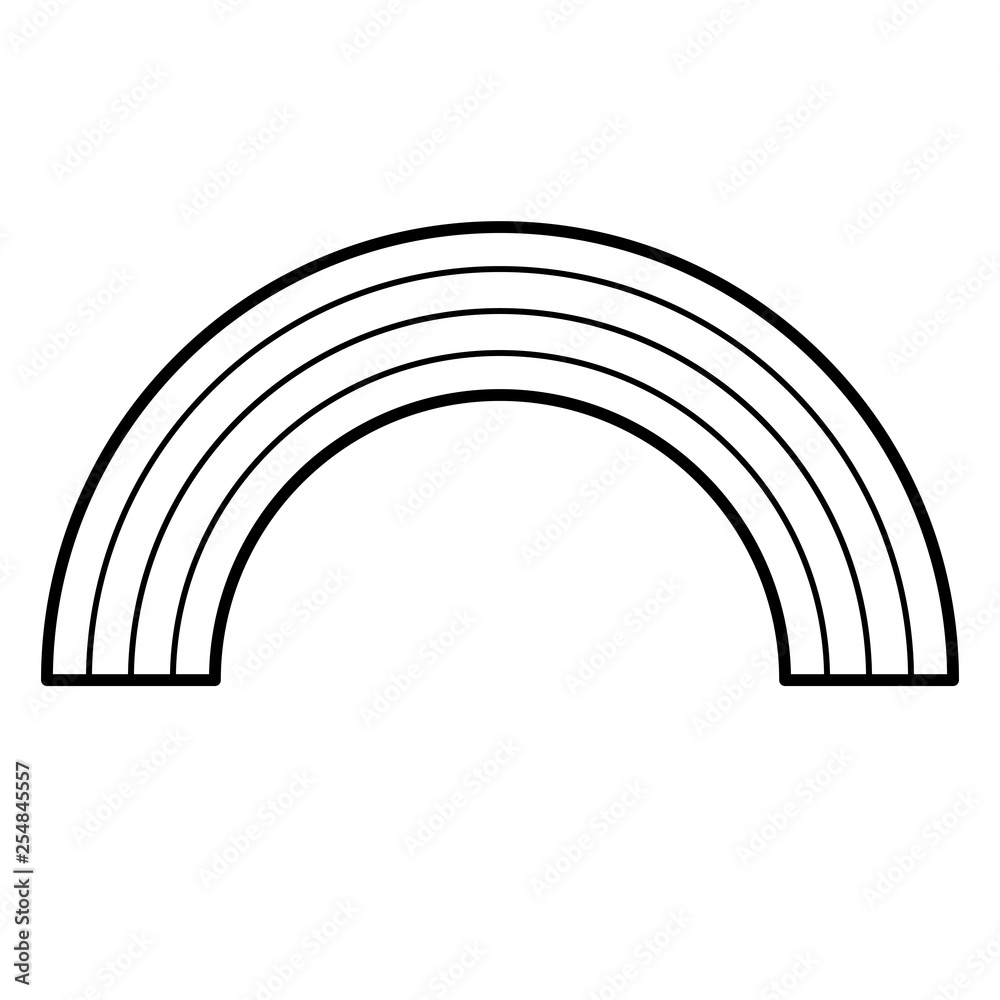 Rainbow icon. Line art. White background. Social media icon. Business concept. Sign, symbol, web element. Tattoo template. Website pictogram. Rainbow icon. Line art. White background. Social media icon. Business concept. Sign, symbol, web element. Tattoo template. Website pictogram.