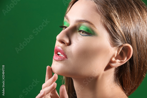 Beautiful young woman with ...