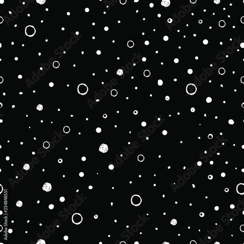 Doodle pattern with rings a...