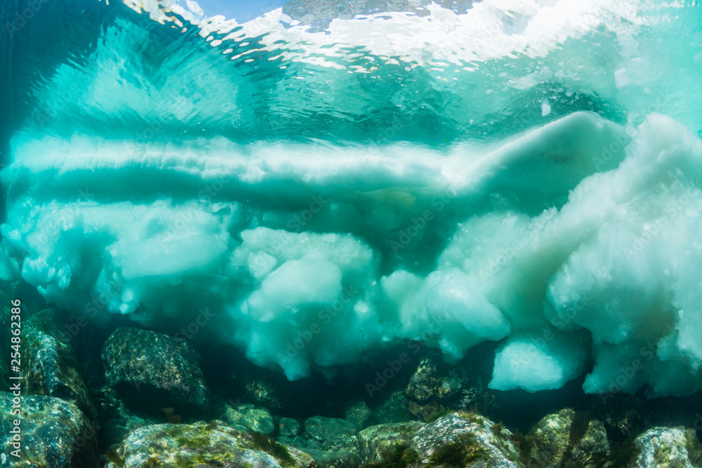 Drift Ice, Underwater View Drift Ice, Underwater View