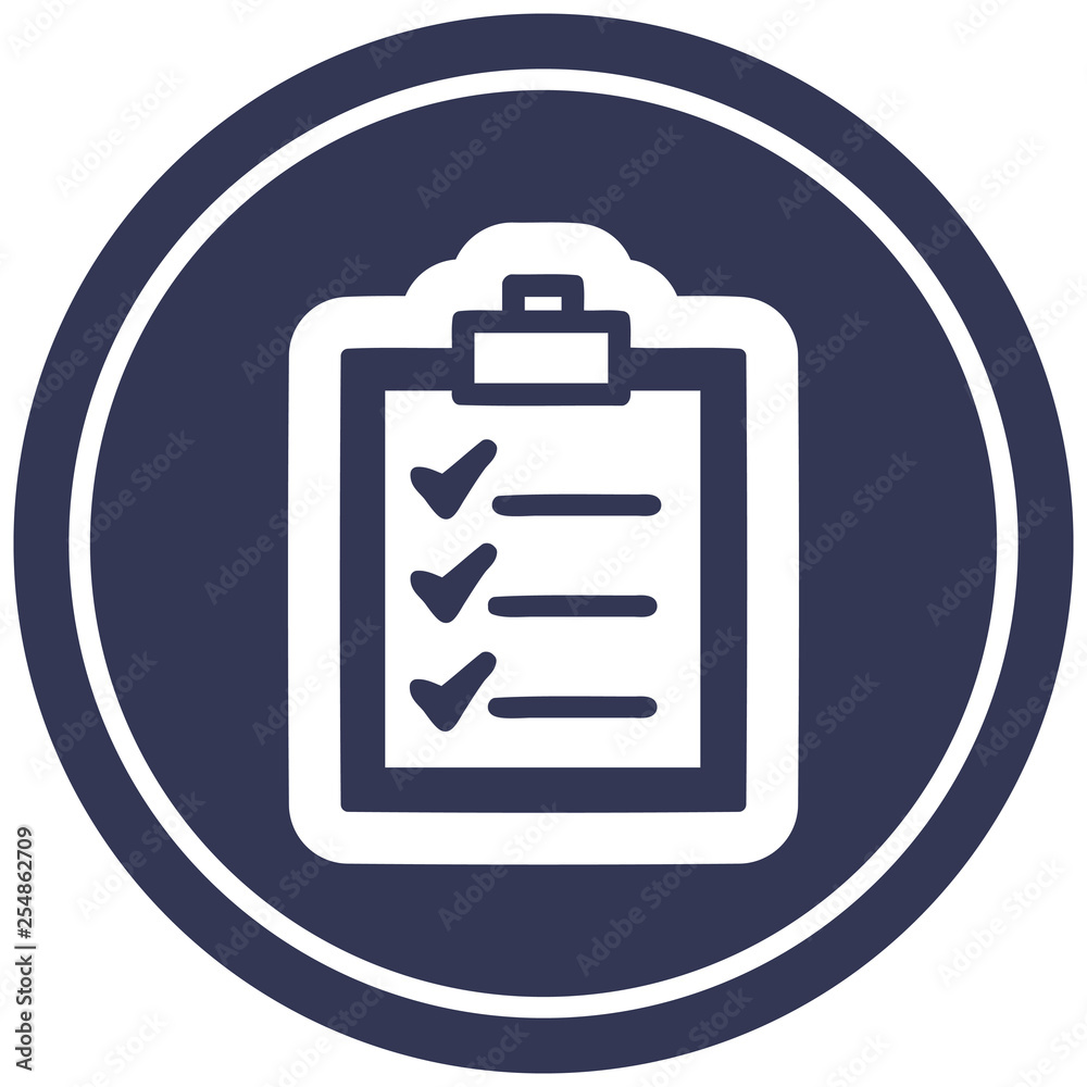 check list circular icon