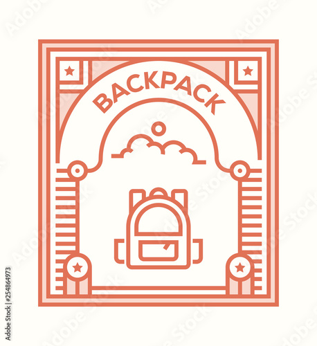 BACKPACK ICON CONCEPT