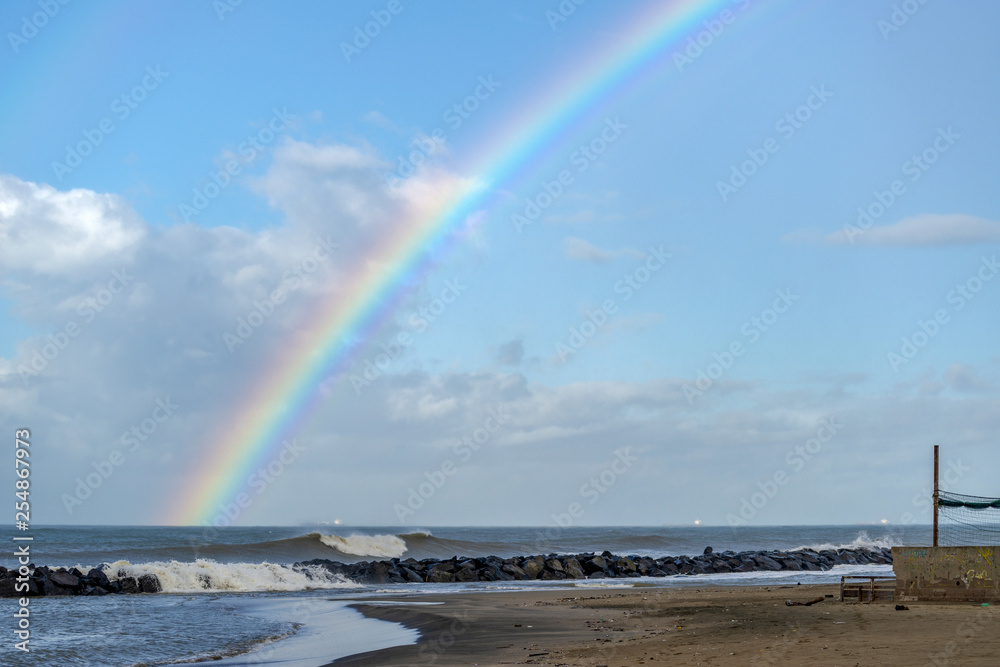 Rainbow over the sea Rainbow over the sea
