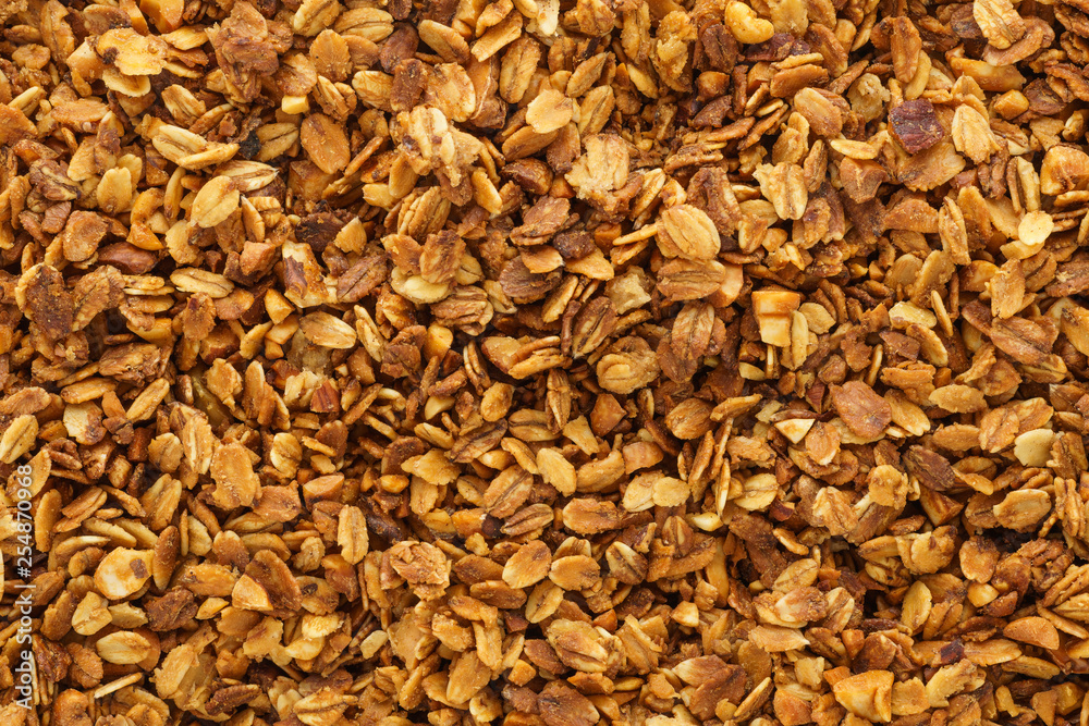 Homemade healthy granola with oats, nuts and honey. Homemade healthy granola with oats, nuts and honey.