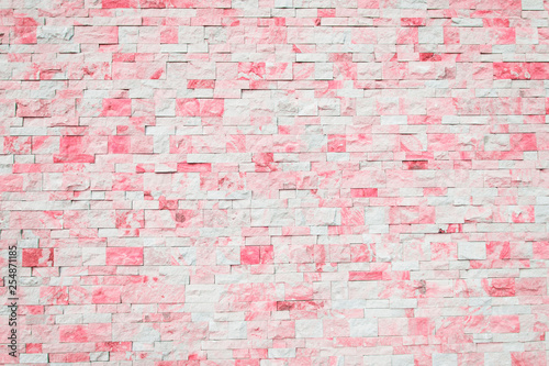 Brick background in pink and white