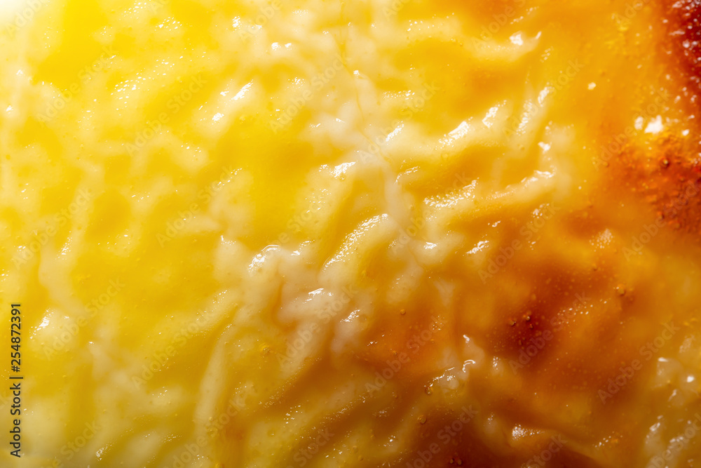 top of a cheese cake close up as background top of a cheese cake close up as background