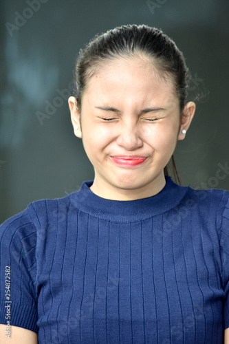 Stressed Beautiful Filipina Female © dtiberio