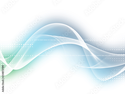 Abstract Soft Blue Wavy Background