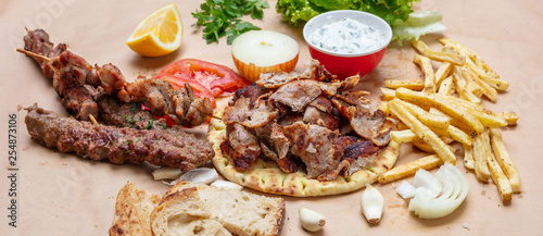 Obraz na plátně Gyros pita, Shawarma