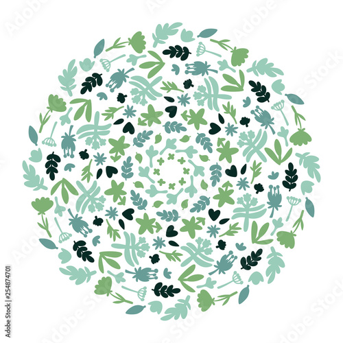 Flower Mandalas. Vintage decorative elements. Doodle pattern  vector illustration. Islam  Arabic  Indian  turkish  pakistan  chinese  ottoman motifs