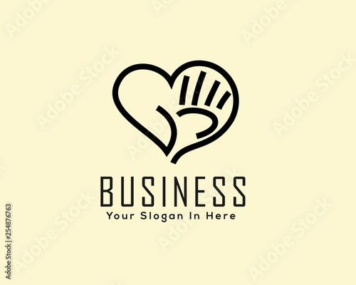 Heart care logo design inspiration