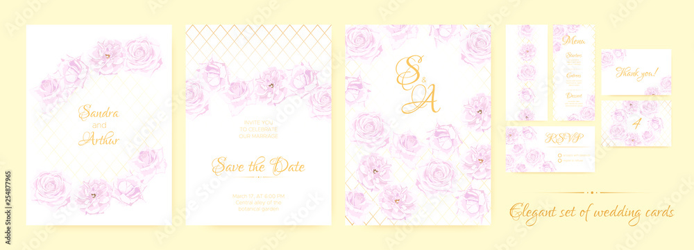 Wedding Invitation Floral Collection.