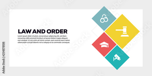 LAW AND ORDER BANNER CONCEPT