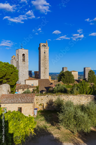 San Gimignano medieval town in Tuscany Italy