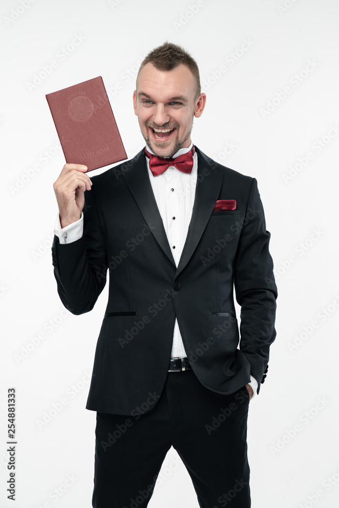 man with book man with book