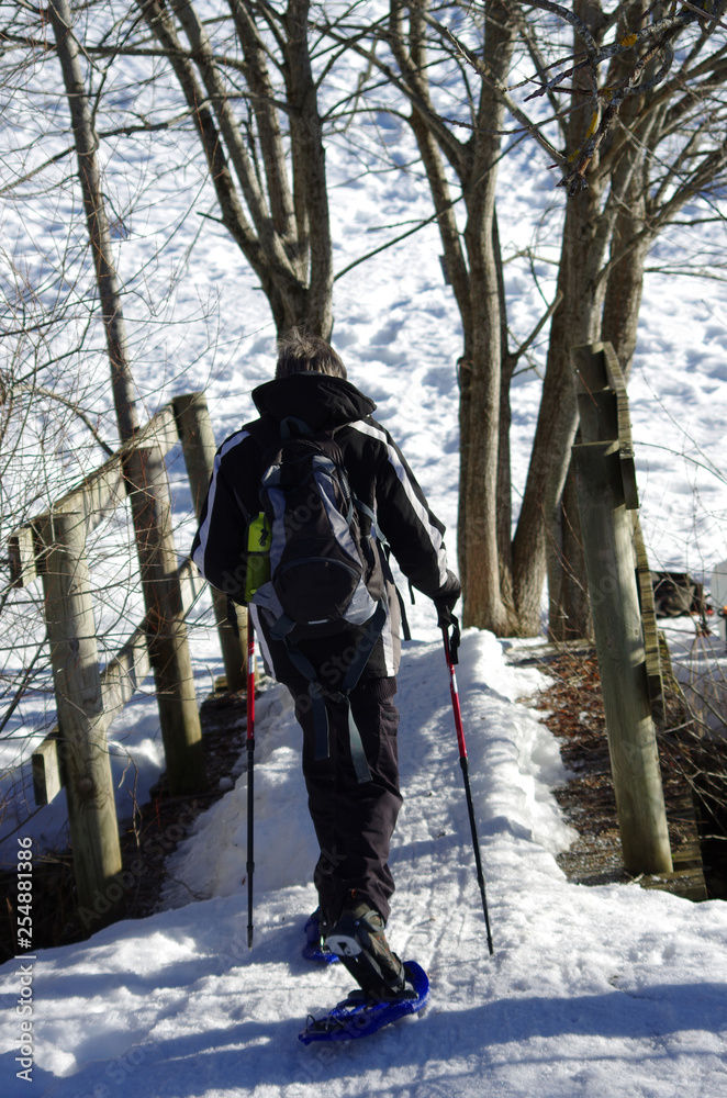randonnée en montagne - itinéraire raquettes à neige