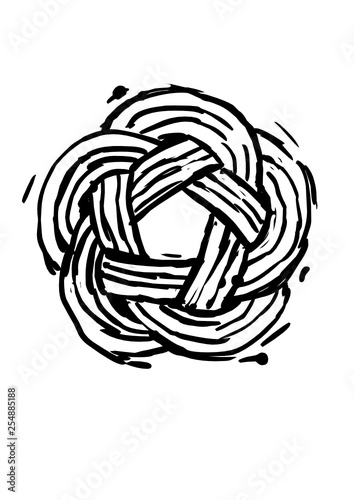 Celtic knot. Tribal symbol in celtic style. Vector illustration.