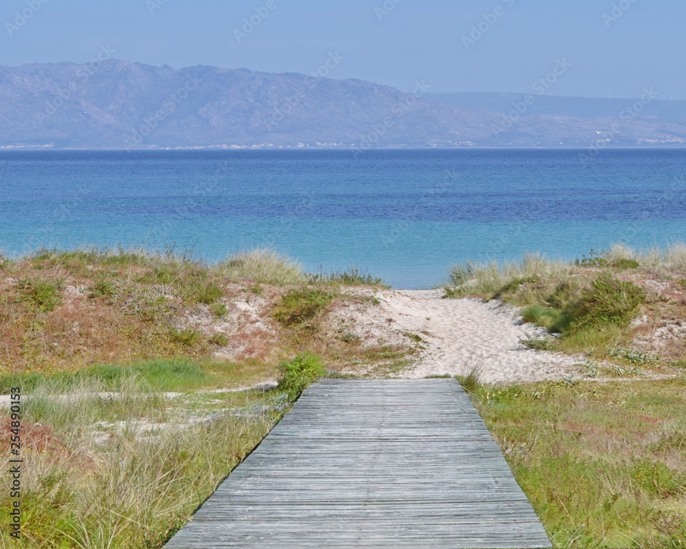 Langosteira beach in Finisterre, Galicia, Northern Spain