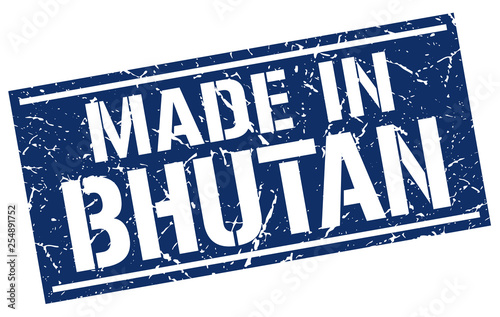 made in Bhutan stamp