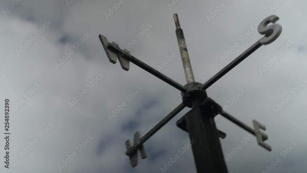 Post showing different directions with sky as background. Post showing different directions with sky as background.