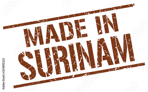 made in Surinam stamp