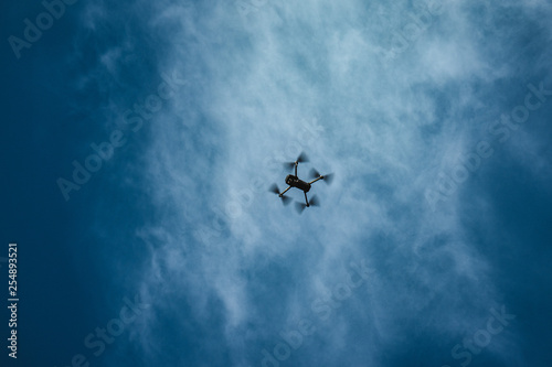 Drone high in the sky