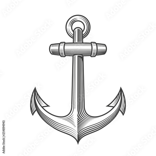 Nautical Anchor with rope