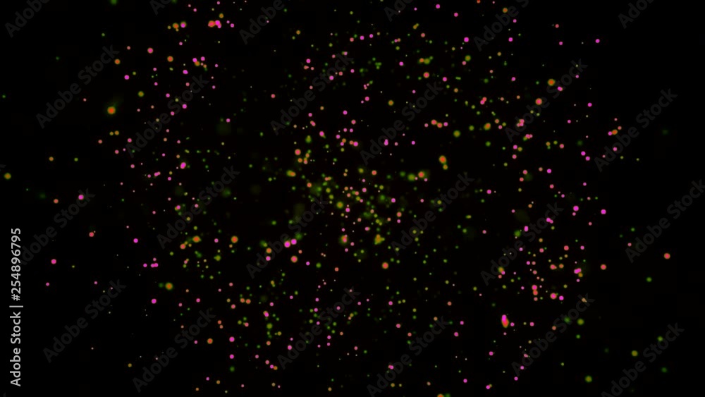 4K abstract neural light particles atoms star light technology computer demostration 4K abstract neural light particles atoms star light technology computer demostration