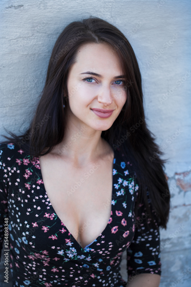 Portrait of a young beautiful brunette woman Portrait of a young beautiful brunette woman