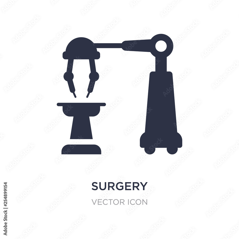 surgery icon on white background. Simple element illustration from Future technology concept.