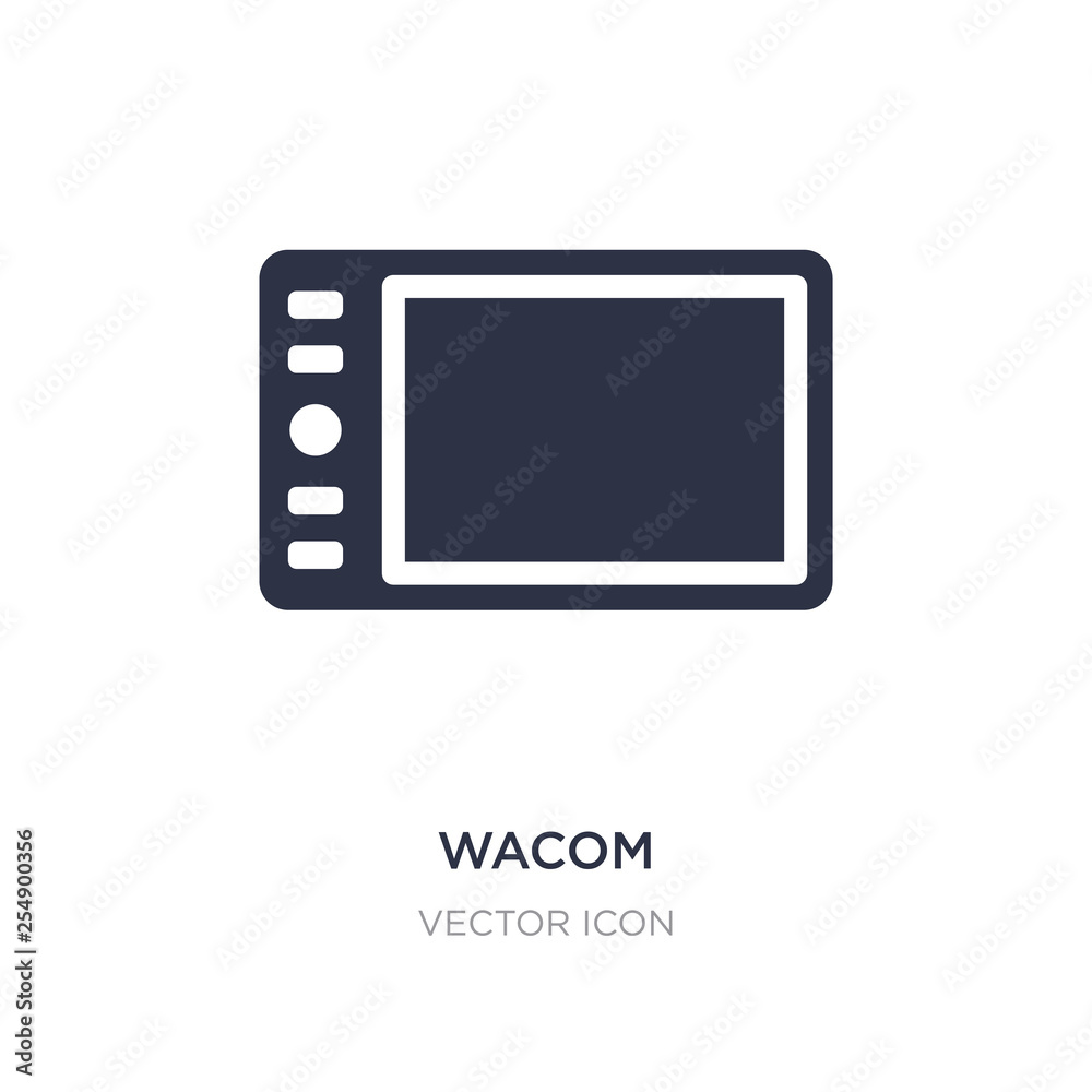 wacom icon on white background. Simple element illustration from Hardware concept. wacom icon on white background. Simple element illustration from Hardware concept.