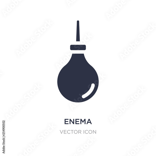 enema icon on white background. Simple element illustration from Health and medical concept.