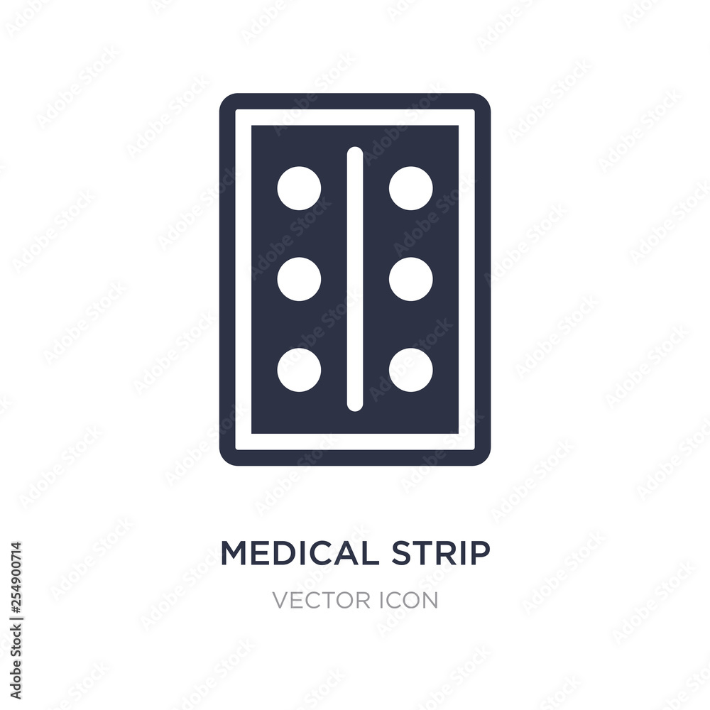 medical strip icon on white background. Simple element illustration from Health and medical concept.