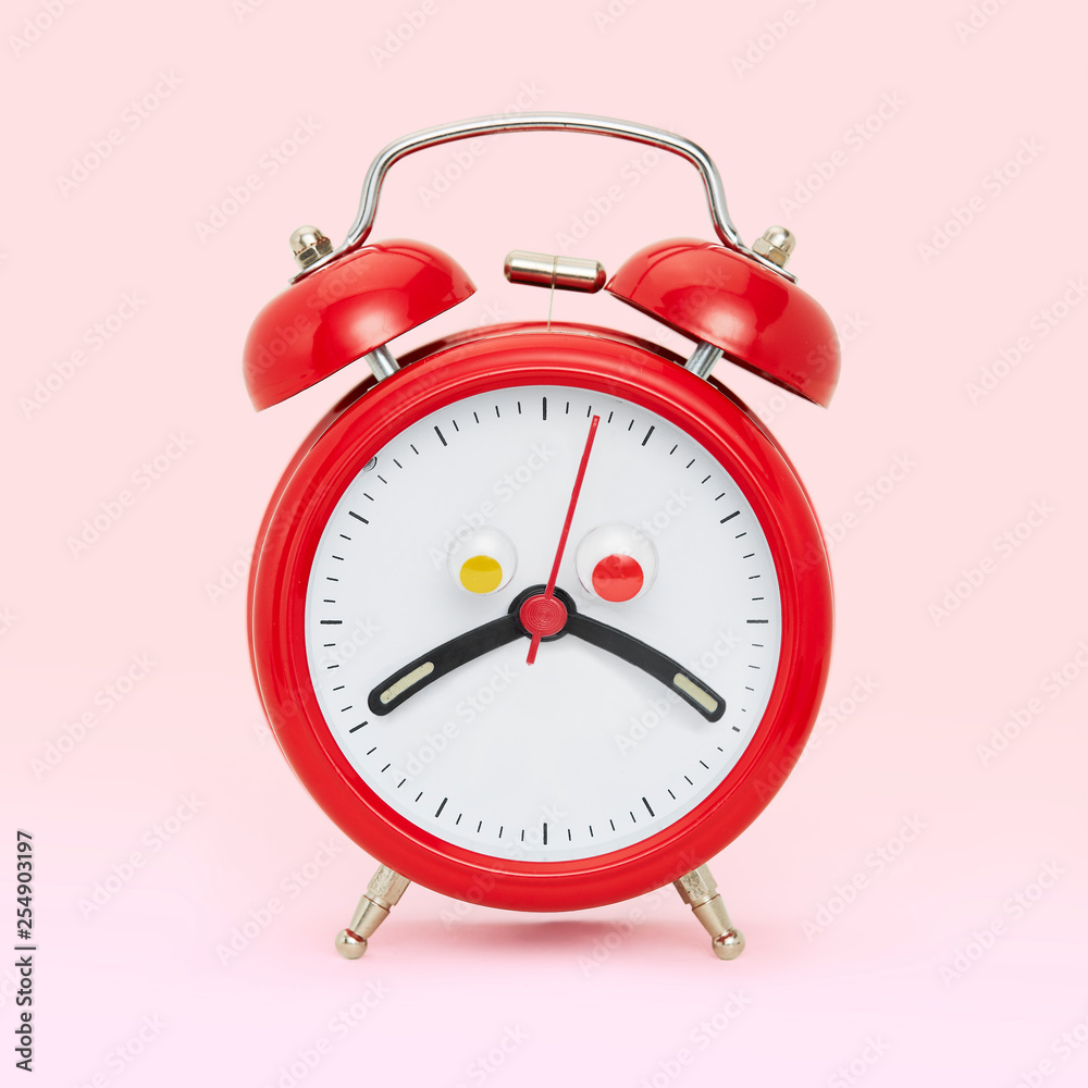 Sad alarm clock Stock Photo Adobe Stock