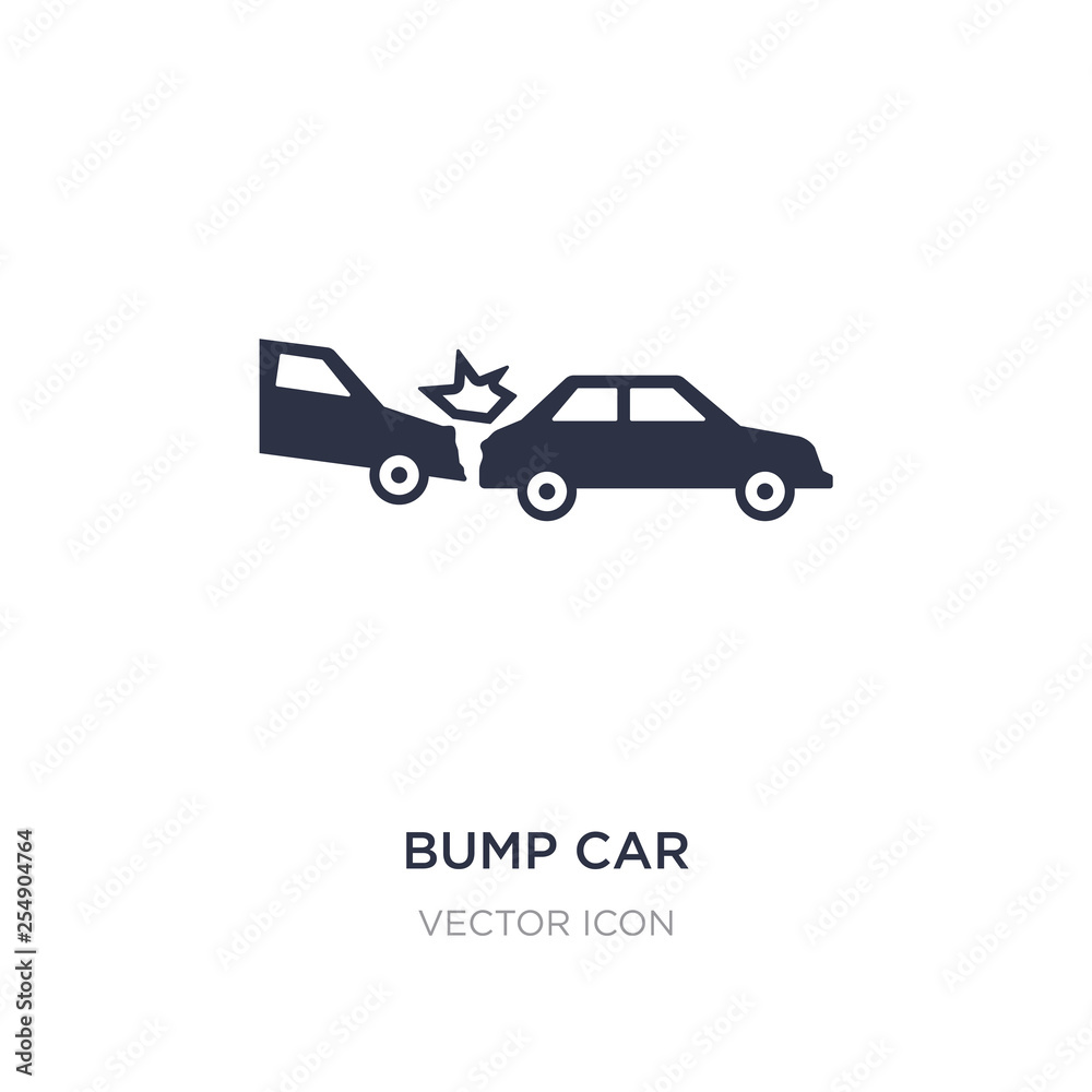bump car icon on white background. Simple element illustration from Other concept.
