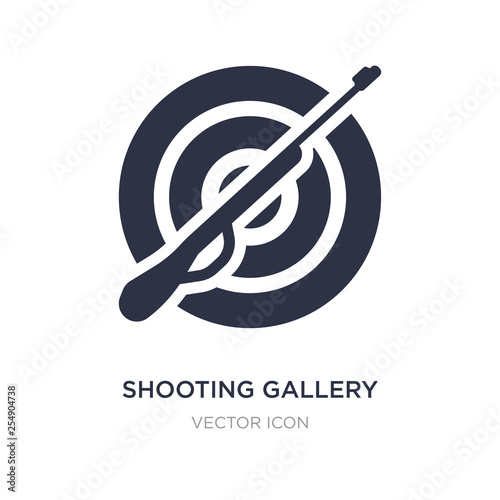 shooting gallery icon on white background. Simple element illustration from Other concept.